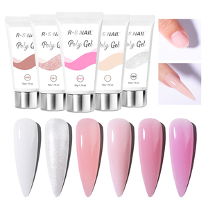 <span class=keywords><strong>Kit</strong></span> de <span class=keywords><strong>Uñas</strong></span> de Gel Poligel R S Nail 50g, Marca Privada, 20 Colores, Rosa Nude, Gel para Manicura, Extensión de <span class=keywords><strong>Uñas</strong></span> Acrílicas - Product Image 1