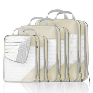 6 Pieces Storage <b>Suitcase</b> Organizer Packing <b>Cubes</b> Compression Compression Bag Travel Organizers - Product Image 5
