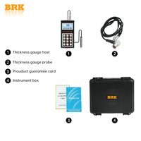 Testeur d'épaisseur BRK pour caoutchouc/plastique/peinture, à induction magnétique, pour inspection des revêtements d'acier, personnalisable OEM, batterie au lithium 1