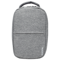 Sac de poitrine en polyester gris imperméable personnalisé avec fermeture éclair, grande capacité, sac bandoulière décontracté pour le cyclisme, vente en gros