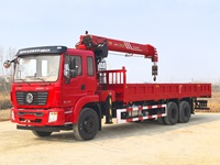 Camion benne Dongfeng 14 tonnes avec grue de levage, grue télescopique hydraulique 14 tonnes
