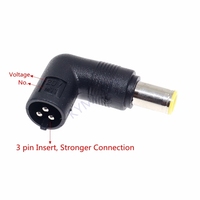 Connecteurs universels pour chargeur d'ordinateur portable M1-M25 à 3 broches, embouts DC, une extrémité USB, une extrémité DC, prise mâle à 3 broches
