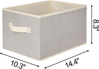 Boîte de rangement pliable pour étagères, bacs de rangement de placard en tissu boîte Cube avec poignées organisateur de rangement de jouets pour vêtements
