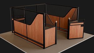 Di động và bền đúc sẵn ngựa ổn định gian hàng hộp thoải mái trong nhà thiết kế châu Âu cho các trang trại-mới và được sử dụng - Product Image 2