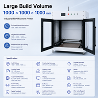 Imprimante 3D Protolink3D New 1000mm Cube, grand format industriel FDM, volume d'impression 1M, système fermé, 350mm/s, automatique, 1 an de garantie