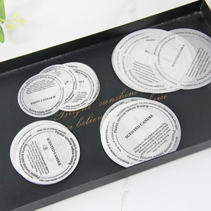 Tự làm bằng tay hương liệu nến mờ nến tròn <span class=keywords><strong>Sulphate</strong></span> giấy bụi bằng chứng Sticker cup Sticker - Product Image 2