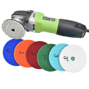 4 "יהלום 3-שלב 100 מ" מ קוטר רטוב ליטוש משטח חיץ עבור אבן גרניט ליטוש oem להתאמה אישית - Product Image 3