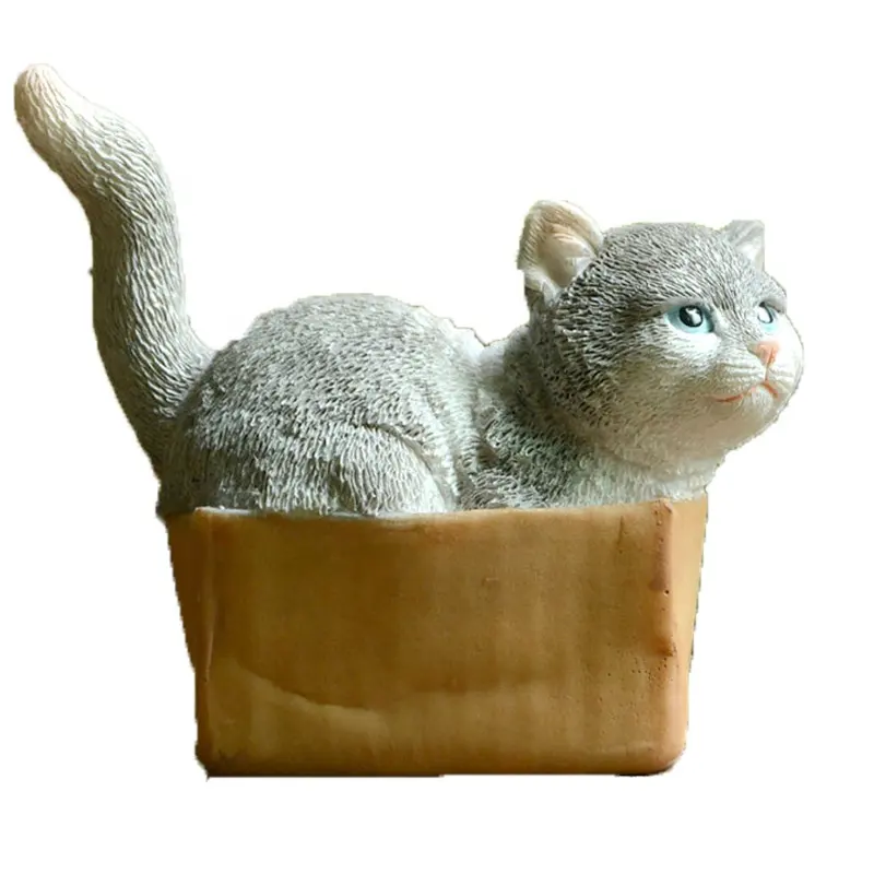 Z15392A Hot sale Cartoon resin Cat for office desk decoration