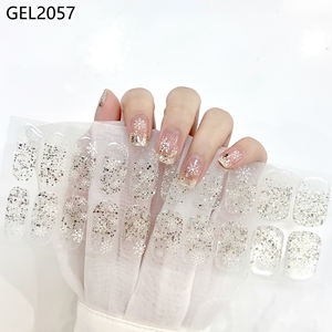 Novedad de Año Nuevo: 22 Tiras de Adhesivos para <span class=keywords><strong>Uñas</strong></span> de Gel 3D sin UV, <span class=keywords><strong>Estilo</strong></span> Navideño, Envolturas de Gel para <span class=keywords><strong>Uñas</strong></span> sin UV - Product Image 1