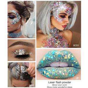 Gel corporel scintillant Handaiyan Teras pour cheveux, front, yeux, visage, bouche, paillettes laser, flash ultraviolet, peinture corporelle quotidienne pour festival - Product Image 3