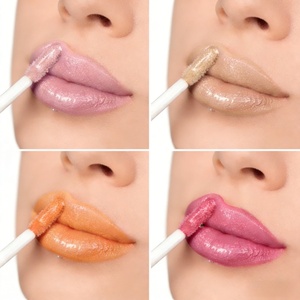Brillo Labial Vegano Transparente con Purpurina, Maquillaje Cosmético Nude Floral, Brillo Labial Brillante de Marca Privada para Venta al por Mayor - Product Image 2