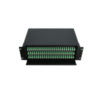 HuWei Panneau de brassage optique coulissant 72 ports pour montage en rack, ODF FTTH, adaptateur SC/APC, boîtier de distribution optique, alimentation DC 5V