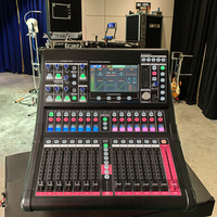 Console audio numérique professionnelle HUAIN 18 canaux avec écran tactile de 7 pouces, sortie 12 canaux, 6 groupes