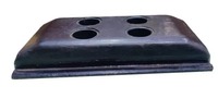 Plaquettes de chenilles en caoutchouc noir durables et de haute qualité pour machines à pavés, 10 mm d'épaisseur, résistance à la traction de 20 MPa, résistantes aux vibrations et à l'usure, faciles à installer