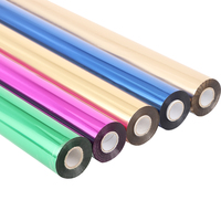 Rouleaux de film doré pour estampage à chaud, feuille d'estampage à chaud pour papier/plastique/tissu