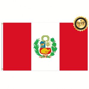 Banderas del <span class=keywords><strong>Estado</strong></span> de Perú al por Mayor de 3x5 pies, Poliéster 68D/100D, Personalización de Todas las Naciones, Envío Rápido, Proveedor Confiable, Entrega Rápida - Product Image 2