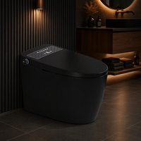 Toilette intelligente en céramique avec système de chasse automatique, nouveau modèle, cuvette allongée à poser au sol pour salles de bain, bidet, toilette intelligente