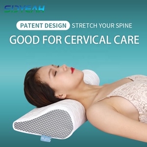 Oreiller arrondi ergonomique en mousse à mémoire de forme, <span class=keywords><strong>orthopédique</strong></span>, à mémoire de forme, <span class=keywords><strong>traversin</strong></span> Anti-ronflement, pour cou - Product Image 3
