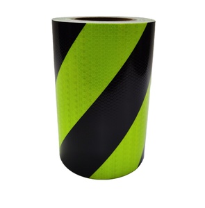 Latti Reflective stickerce amarillo negro cinta reflectante tira Crystal color Grid película reflectante Rojo blanco diagonal reflectante - Product Image 2