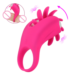 10 Snelheden Vibrators Penis Ring Haan Ringen Rotatie Orale Vagina Clitoris Stimulator G-Spot Massager Tong Likken Volwassen Producten - Product Image 1
