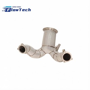 Tubo de Escape de Acero Inoxidable para Porsche Cayenne Q7 Q8 3.0T V6, Tubo de Escape Turbo de Alto Flujo - Product Image 3
