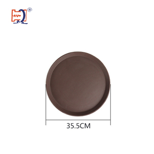 <span class=keywords><strong>Plateau</strong></span> de service <span class=keywords><strong>antidérapant</strong></span>, <span class=keywords><strong>plateau</strong></span> rond en plastique pour hôtel, restaurant, restauration rapide - Product Image 2