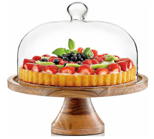 Soporte de Madera de Alta Calidad para Servir en la Cocina y Exhibir Pasteles, Tabla de Quesos Cubierta y Bandeja para Servir Repostería - Product Image 2