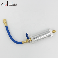 Injecteur de colorant d'huile de compresseur R134A 1/4 "SAE injection mâle et femelle pour système de climatisation