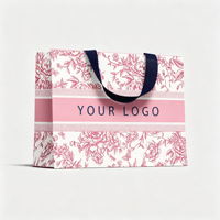 Sac fourre-tout en carton ivoire recyclable de qualité supérieure avec poignée ruban intégrée, logo personnalisé sérigraphié, 190-230 g/m², pour parfums