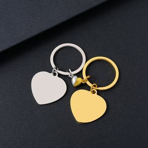 Factory Stainless Steel Couple Magnet to Heart Pendant Keychain Laser Carving Logo Printing Photo Blank Material Gift - Product Image 3