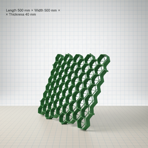 <span class=keywords><strong>Rejilla</strong></span> Permeable de Polipropileno para Pavimentación de Grava, 500*500mm, para Refuerzo y Estabilización del Suelo en Caminos de Acceso - Product Image 3