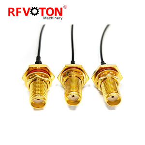 銅<span class=keywords><strong>UFL</strong></span>メス〜<span class=keywords><strong>SMA</strong></span>メス1.13 RF同軸延長防水ピグテールケーブルPVCジャケット付き - Product Image 4