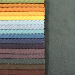 Tissu d'ameublement en velours polyester uni respirant et épais de Chine, 290 g/m², prix au mètre - Product Image 1