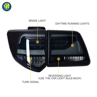 Feux arrière LED YU GUANG pour Toyota Fortuner 2012-2015 – Amélioration des feux arrière, clignotants et feux de recul