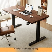 Bureau debout électrique moderne haut de gamme à double moteur, plateau en acier de 3 cm d'épaisseur, extensible et pliable, pour bureau à domicile et poste de travail