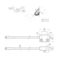 Interrupteur à corde d'arrêt d'urgence mini SICK RE13-SA84 1062539 à succès, contacts magnétiques à lamelles 30V DC