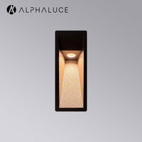 ALPHALUCE Luminaire LED encastré pour marches IP65 Étanche DC24V Basse Tension Éclairage d'escalier Mural Ignifuge avec Nouvelles Options de Couleurs