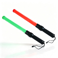Bâton de signalisation LED rechargeable Showway, vente directe fabricant, avec lumières clignotantes, sifflet, fixation magnétique et fenêtre réfléchissante