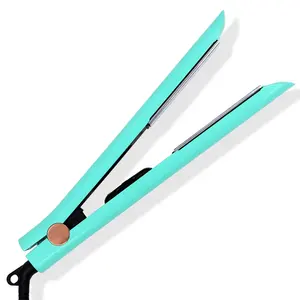 Profissional Nano 450 graus cabelo alisador personalizado logotipo Flat Iron PTC titânio elétrico curling cabelo