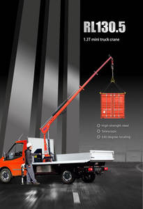 شاحنة رافعة هيدروليكية صغيرة معتمدة من Rima CE-Ton ، مركبة على شاحنة صغيرة للبناء-معدات الرفع الثقيلة - Product Image 5