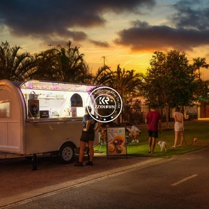 Remorque de restauration mobile, cuisine alimentaire mobile, ligne de gaz, camion de restauration à moto à vendre - Product Image 1