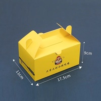 Boîtes d'emballage en papier personnalisées par le fabricant, boîtes à emporter en carton avec poignée, carton alimentaire pour emballer la poulet frit
