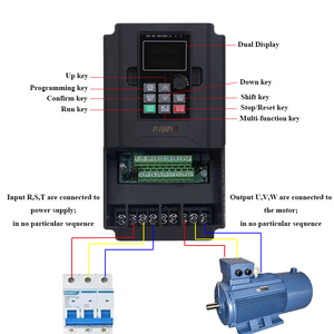 อินเวอร์เตอร์ RIQNO VFD 5.5 กิโลวัตต์ ตัวควบคุมความเร็วมอเตอร์ AC 220 โวลต์ เฟสเดียว - Product Image 2