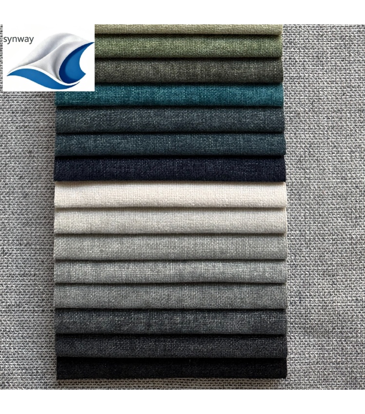 390g Heavy Woven Solid Color Chenille Fabric for Sofas, Cushions and Other Furniture Upholstery