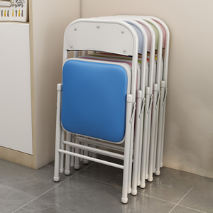 Sedia da <span class=keywords><strong>Ufficio</strong></span> Ergonomica Moderna Pieghevole per Casa e Hotel, Impilabile con Telaio in Metallo Impermeabile - Product Image 2