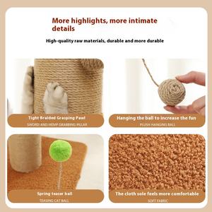 Moderna cremagliera multifunzione per gatti con colonna incrociata per gatti giocattolo per la macinazione di artigli per <span class=keywords><strong>Amazon</strong></span> Pet <span class=keywords><strong>Cat</strong></span> alberi <span class=keywords><strong>Scratcher</strong></span> - Product Image 4