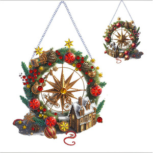 Christmas Hanging Ornament Rectangle <b>Plastic</b> Decorative Festival Christmas <b>Tree</b> Decoration European Modern Art Style - Product Image 5