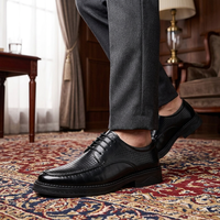 Herren-Lederschuhe im Brogue-Stil Britischer Stil Formelle Business- und Hochzeitsschuhe Atmungsaktive Schnürschuhe für Frühling Büro Alltag Größe 38-44