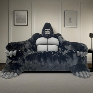 Divano a Forma di Gorilla King Kong Personalizzato, in Spugna e Ecopelle, Ecologico, <span class=keywords><strong>Moderno</strong></span> per Hotel e Appartamenti - Product Image 1