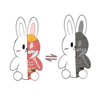 Nouveau design d'animal Cartoon Sac d'école pour enfants Sac à dos à bandoulière Animal en peluche pour la maternelle et les enfants